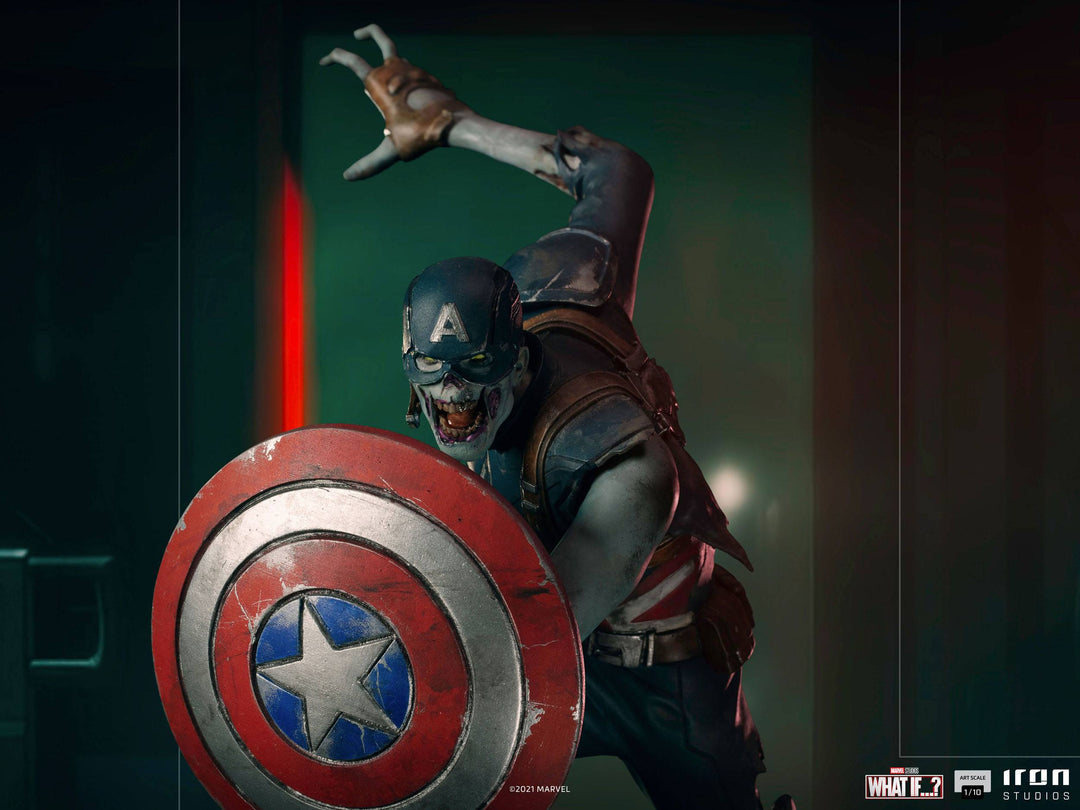 Iron Studios Marvel What If...? Zombie Captain America 1/10 Art Scale Statue