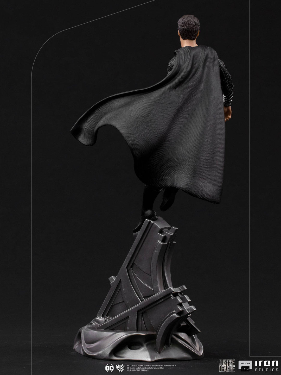Iron Studios Zack Snyder's Justice League Art Scale Statue 1/10 Superman Black Suit 30 cm