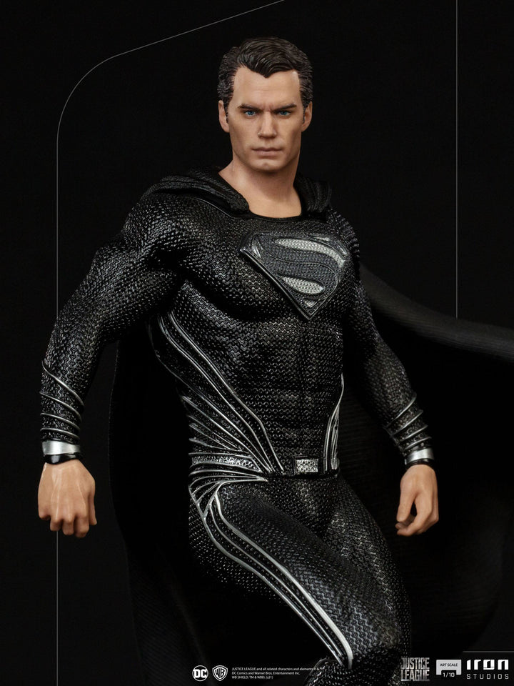 Iron Studios Zack Snyder's Justice League Art Scale Statue 1/10 Superman Black Suit 30 cm