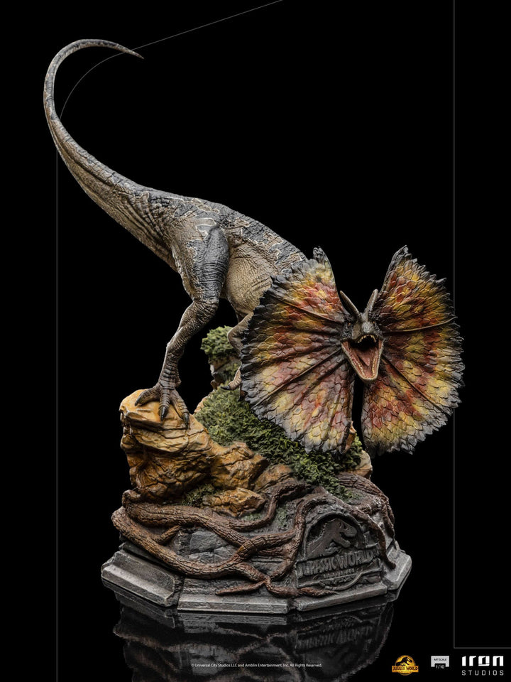Iron Studios 1/10 Art Scale Statue Jurassic World Dominion Dilophosaurus