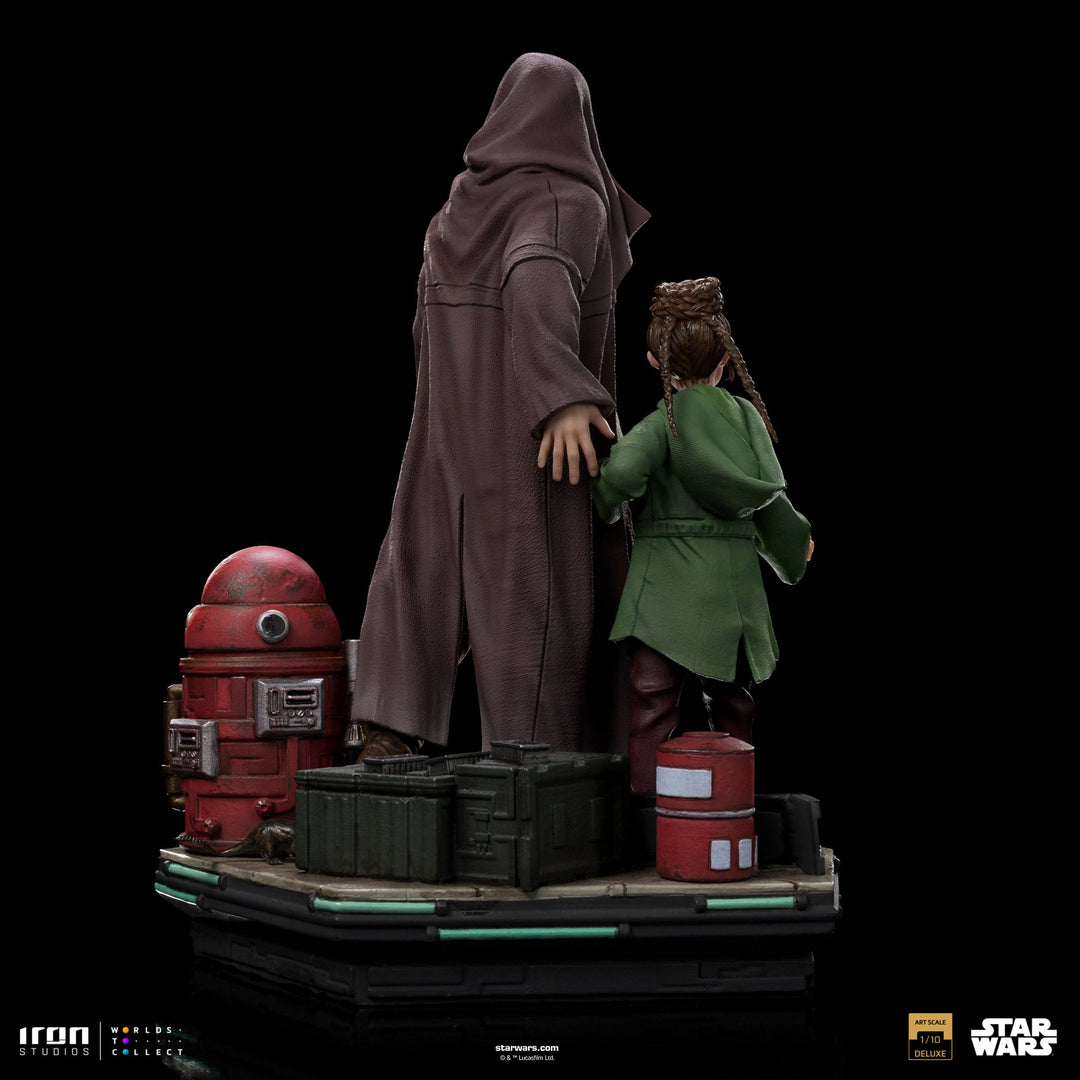Iron Studios Star Wars Obi-Wan Kenobi Obi-Wan and Young Leia Deluxe 1/10 Art Scale Limited Edition Statue