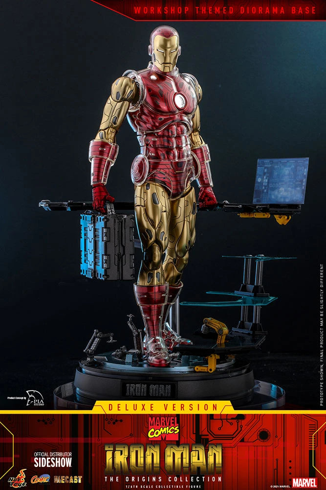 Hot Toys Marvel Comics The Origin Collection 1/6th Scale Deluxe Iron Man Figure
