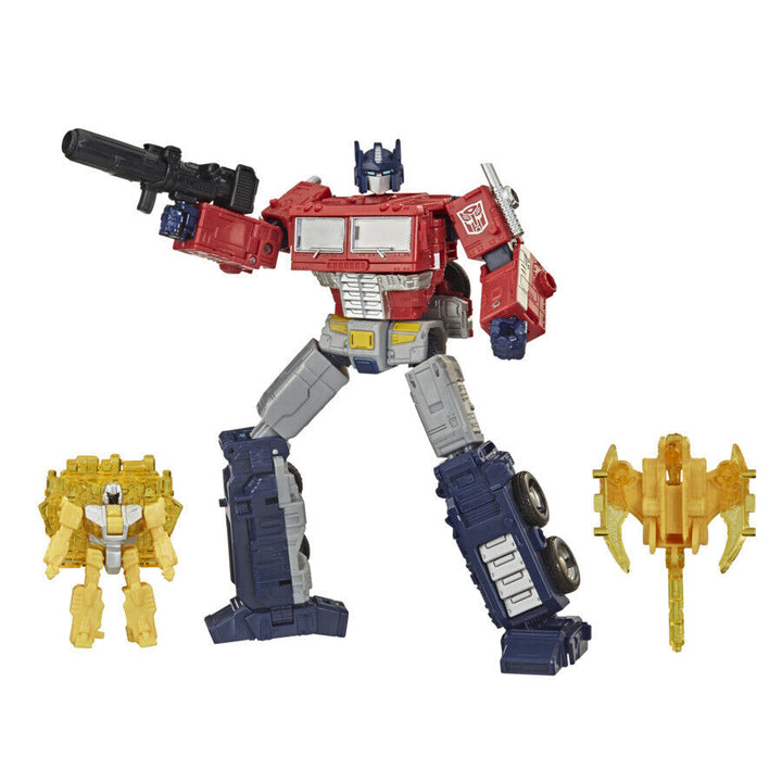 Transformers Generations WFC Optimus Prime Battle 3 Pack Action Figures