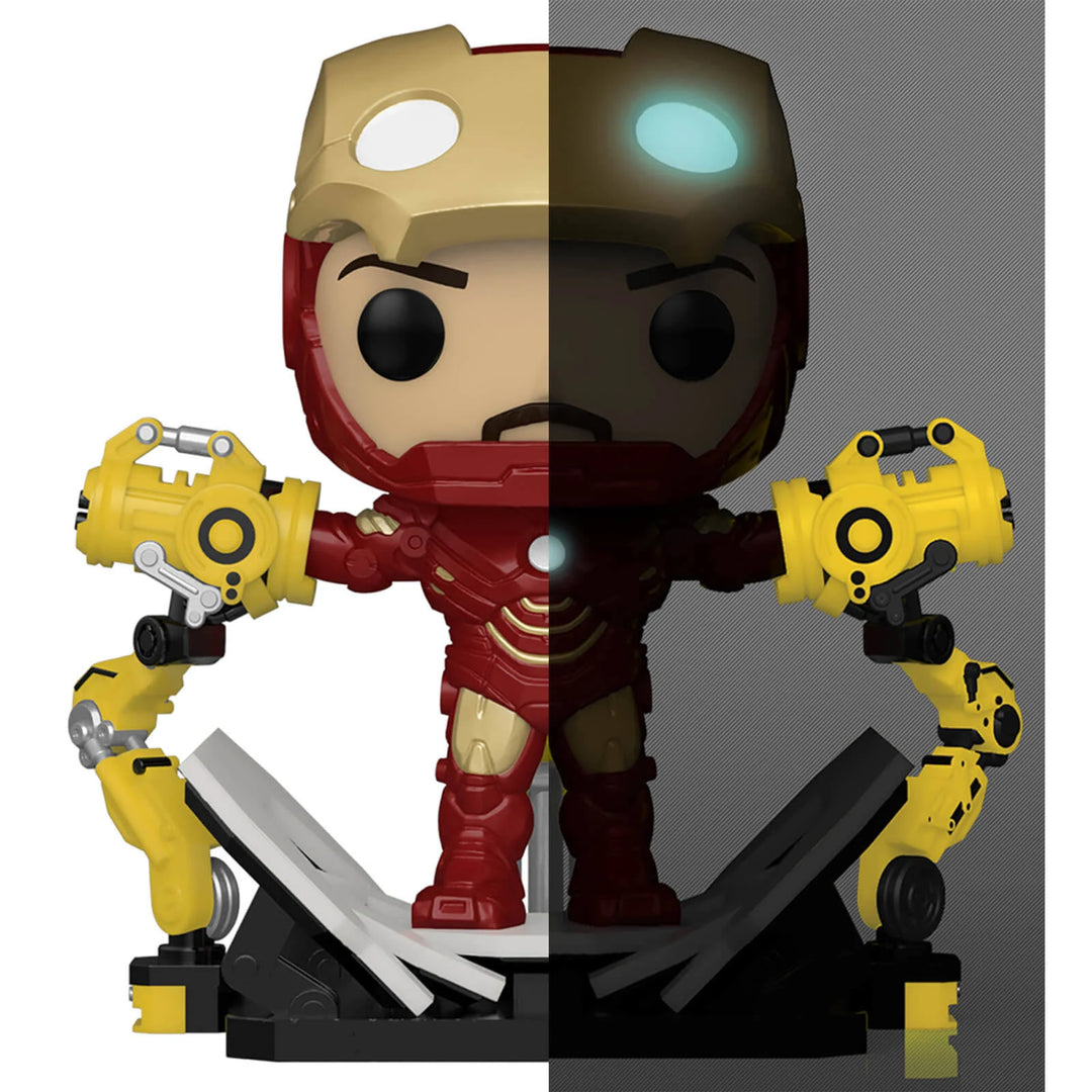 Iron Man 2 Iron Man with Gantry (Glow in the Dark) PX Previews Funko POP! Figure *Exclusive