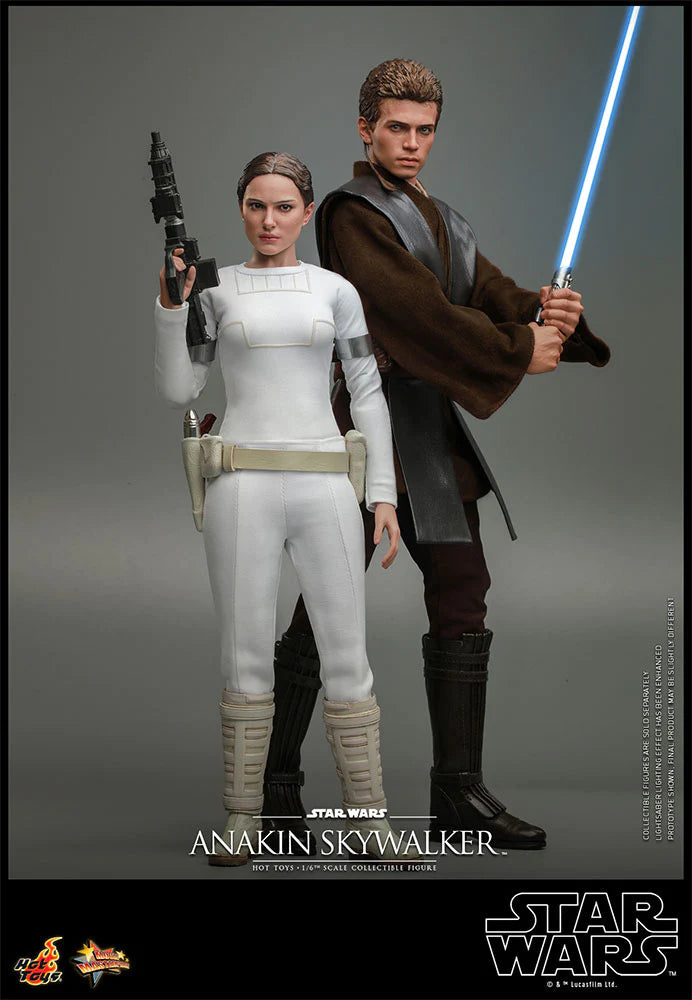 Hot Toys Star Wars Attack Of The Clones 20th Anniversary 1/6 Scale Anakin Skywalker & Padme Amidala Bundle