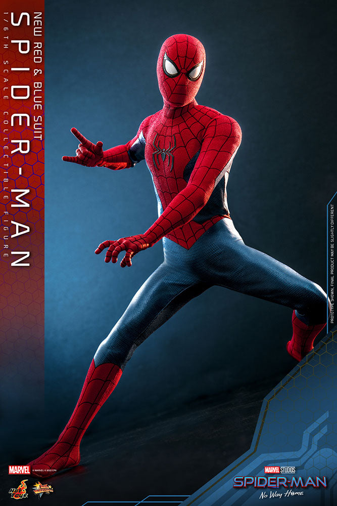 Hot Toys Spider-Man No Way Home 1/6 Scale (New Red and Blue Suit) Spider Man