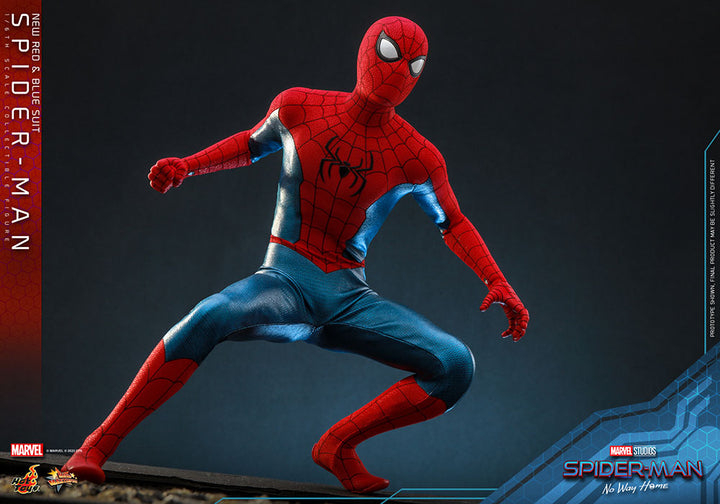Hot Toys Spider-Man No Way Home 1/6 Scale (New Red and Blue Suit) Spider Man