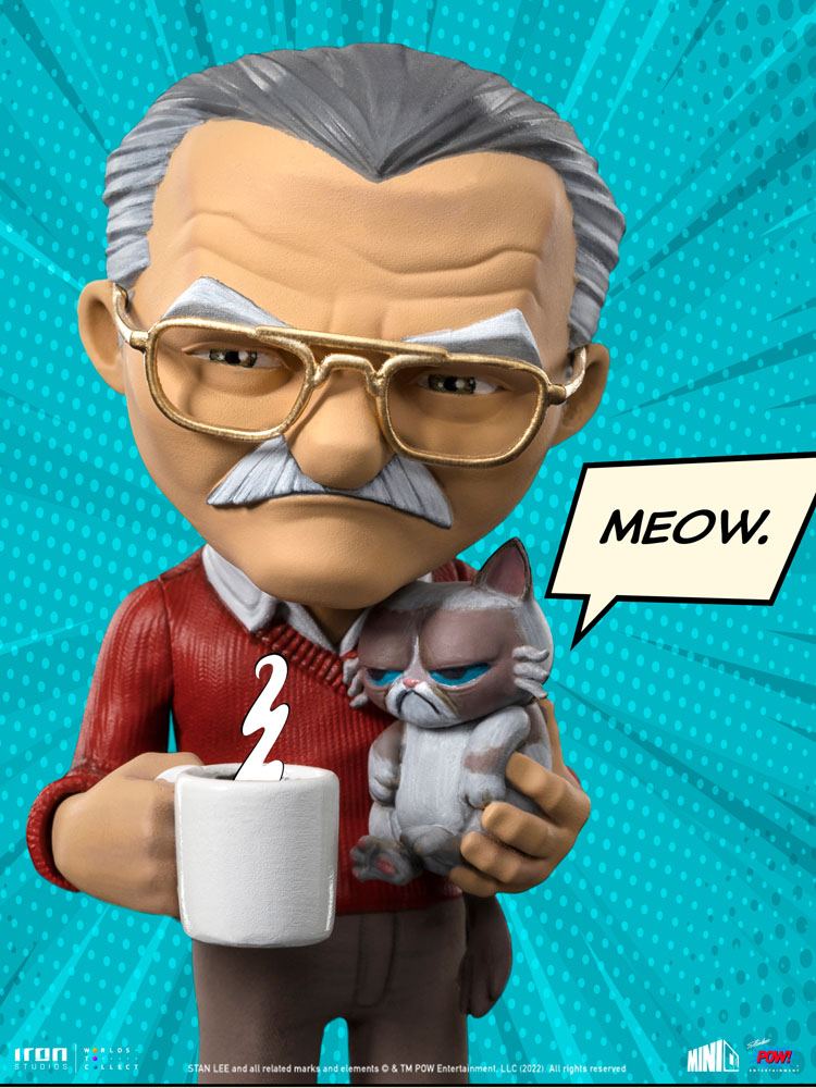 Iron Studios POW! Entertainment MiniCo Stan Lee with Grumpy Cat