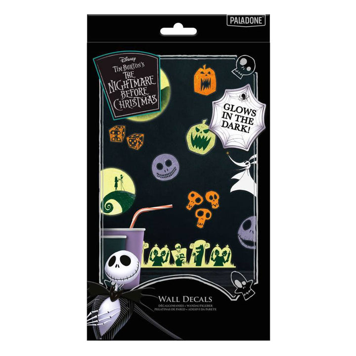 Official Nightmare Before Christmas Glow In The Dark Wall/Gadget Decals