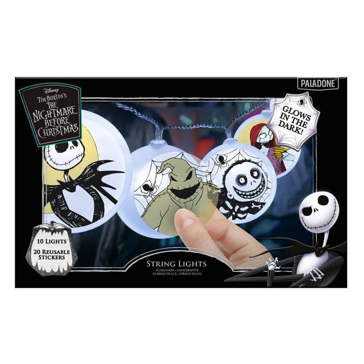 Official Nightmare Before Christmas Glow In The Dark Christmas String Lights